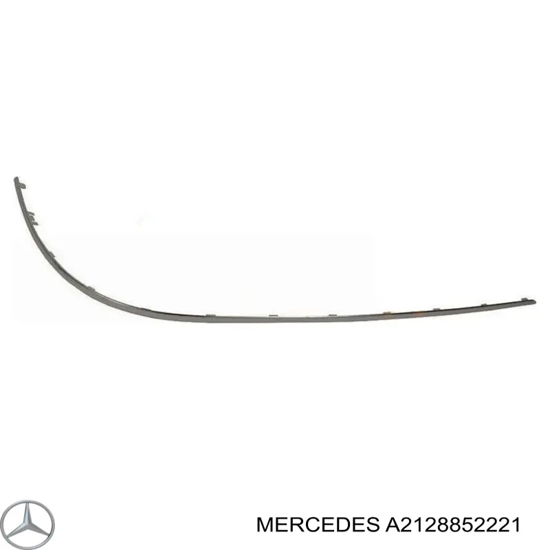 A2128852221 Mercedes Moldura direita do pára-choque traseiro