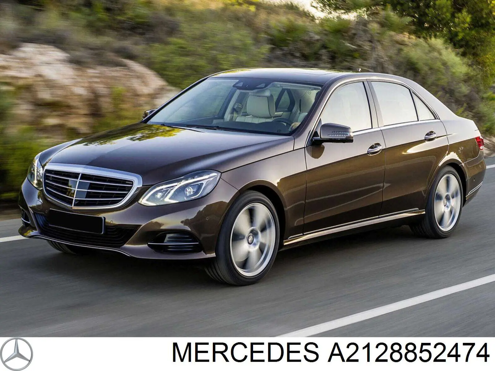 A2128852474 Mercedes Moldura central do pára-choque dianteiro