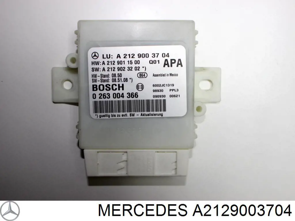 A2129003704 Mercedes Módulo de direção (Centralina eletrônica) de sensor de estacionamento