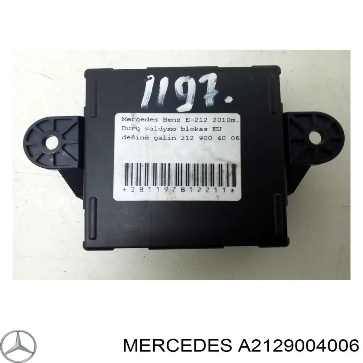 A2129004006 Mercedes Unidade de conforto