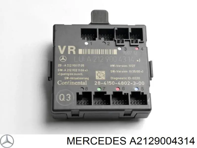 A2129004314 Mercedes Módulo de conforto da porta dianteira