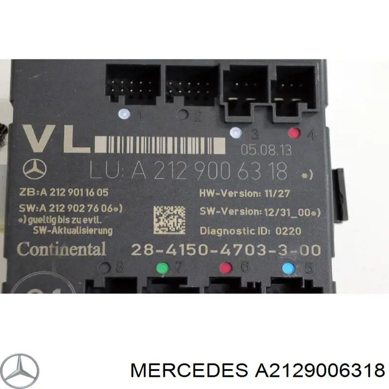A2129006318 Mercedes Módulo de conforto da porta dianteira