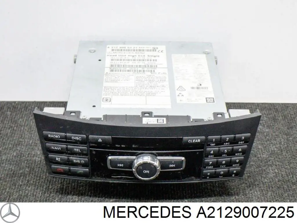 A2129007225 Mercedes Bloco de botões do console central