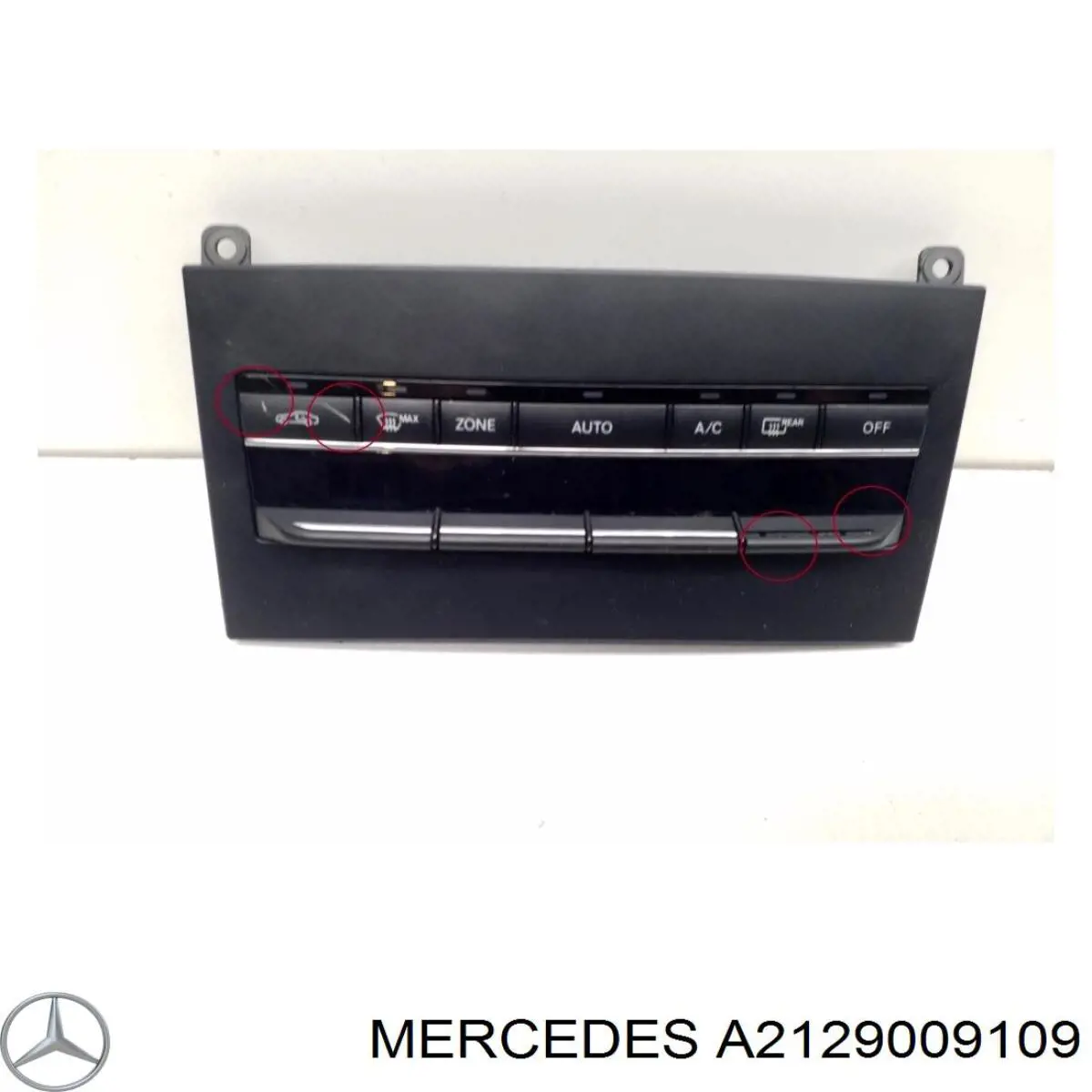 A2129009109 Mercedes Unidade de controlo dos modos de aquecimento/condicionamento