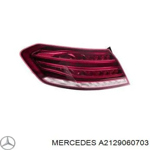 A2129060703 Mercedes Lanterna traseira esquerda externa