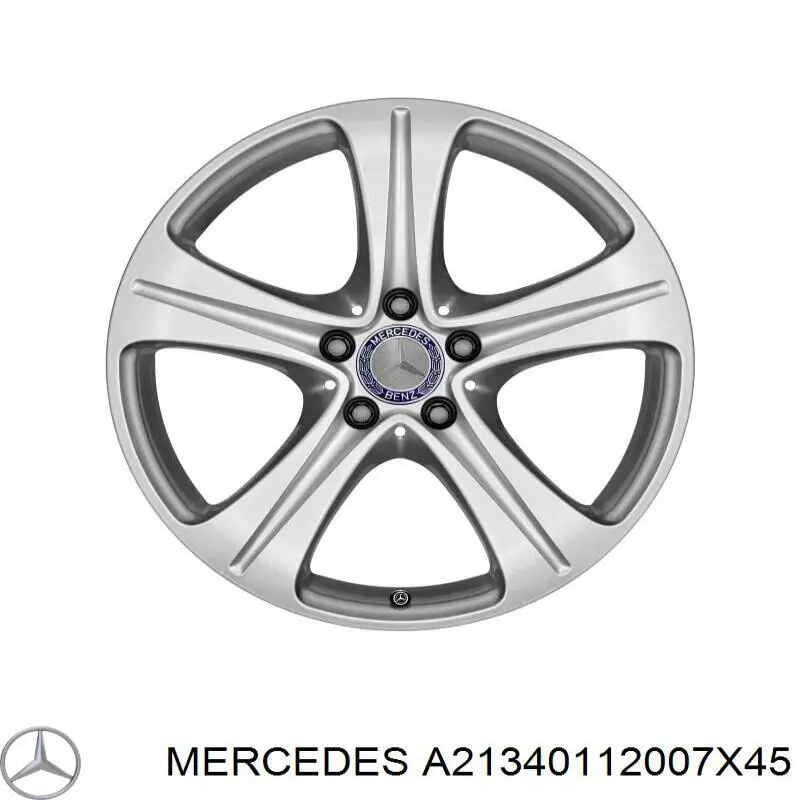 Discos de roda de aleação ligeira (de aleação ligeira, de titânio) Mercedes A21340112007X45 preço, a partir de 639,07 USD