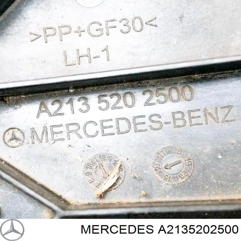 A2135202500 Mercedes Proteção esquerda do pára-choque dianteiro