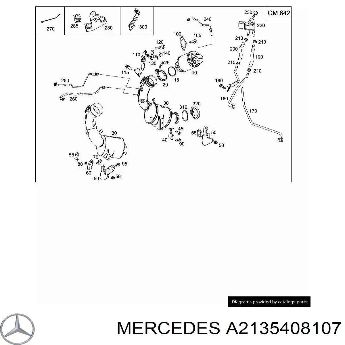  Mercedes A2135408107 preço, a partir de 105,95 USD