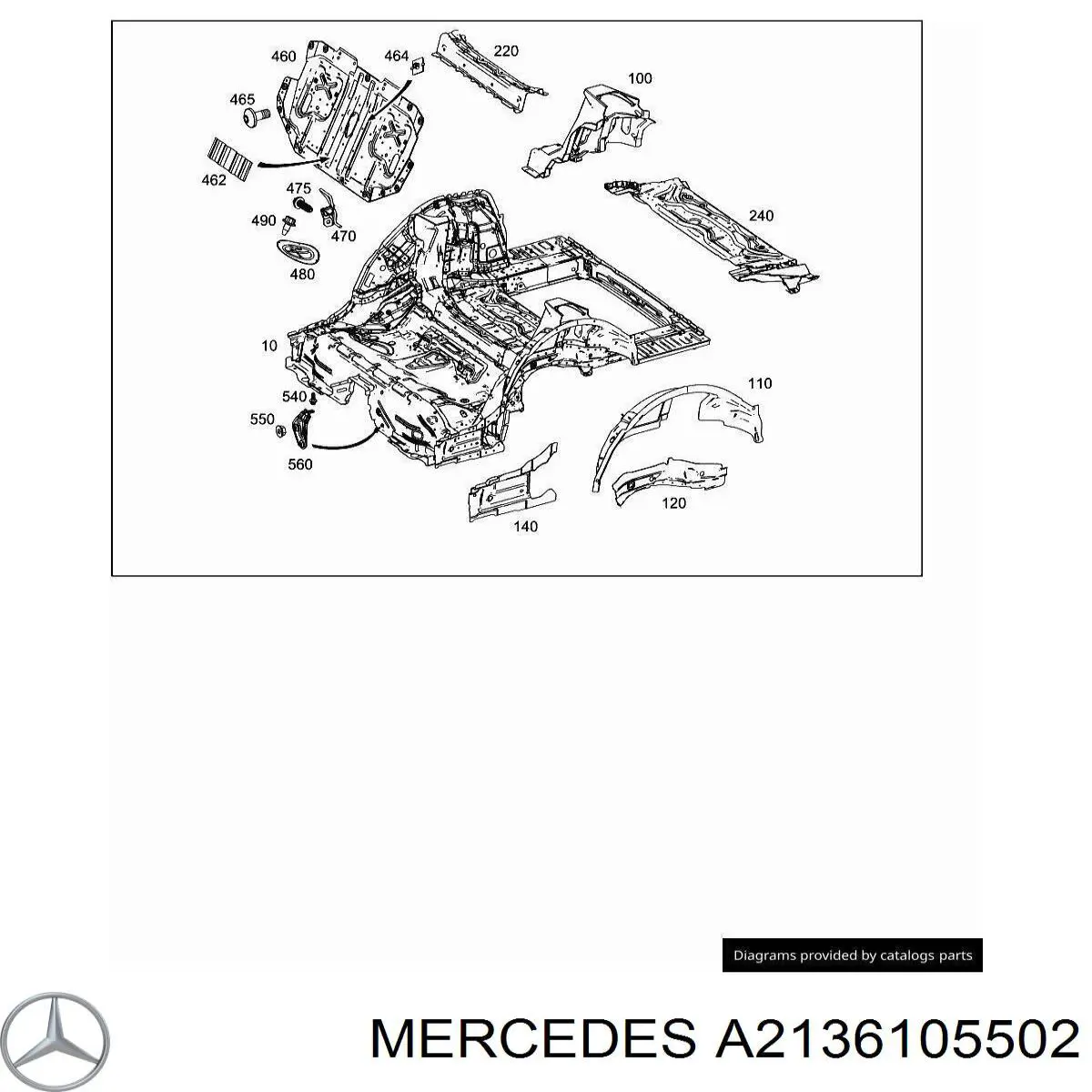 A2136105502 Mercedes 
