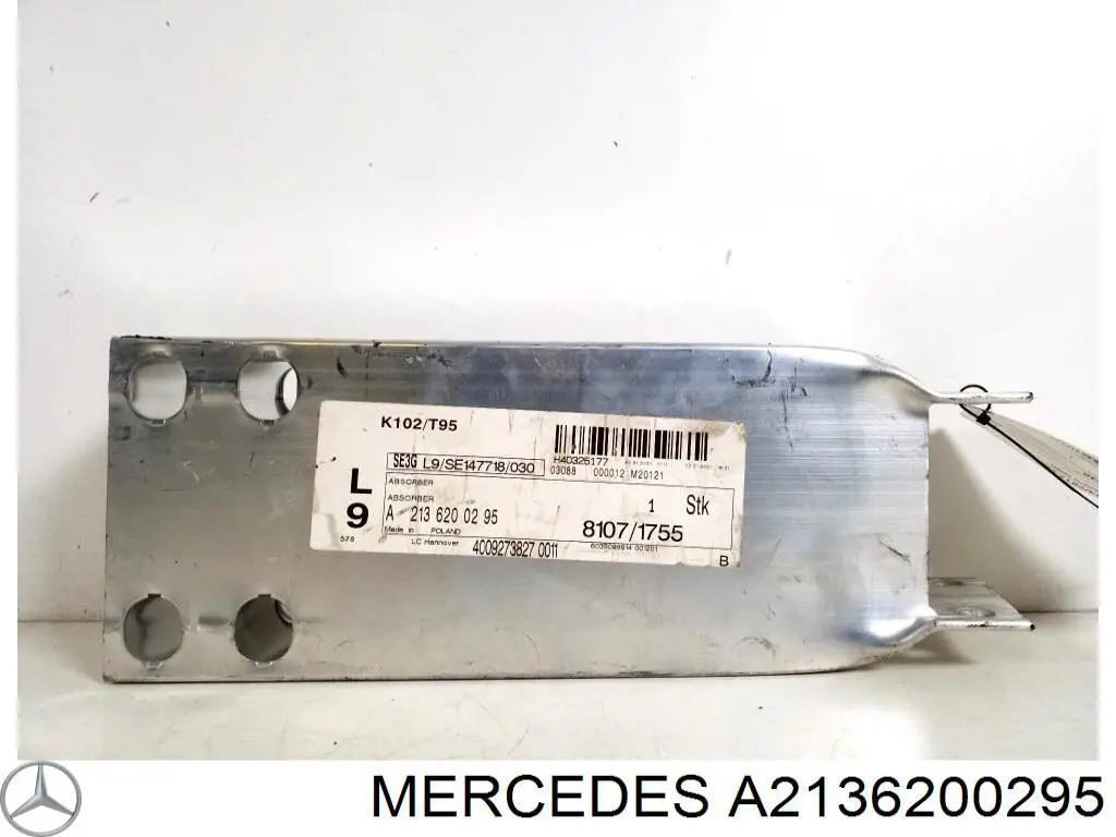 A2136200295 Mercedes Consola de reforçador do pára-choque dianteiro