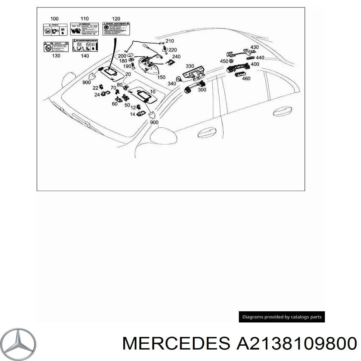 Espelho de salão interno Mercedes A21381098007H52 preço, a partir de 141,37 USD