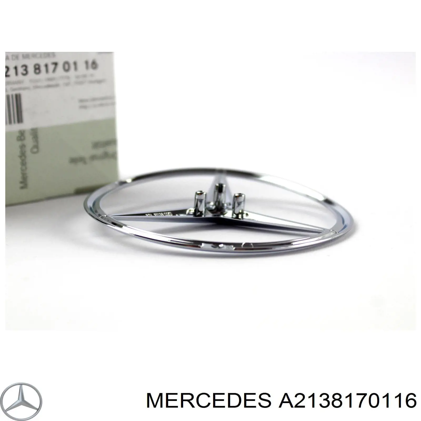 A2138170116 Mercedes Emblema de tampa de porta-malas (emblema de firma)