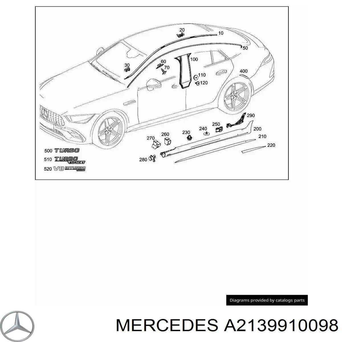  Mercedes A2139910098 preço, a partir de 4,93 USD