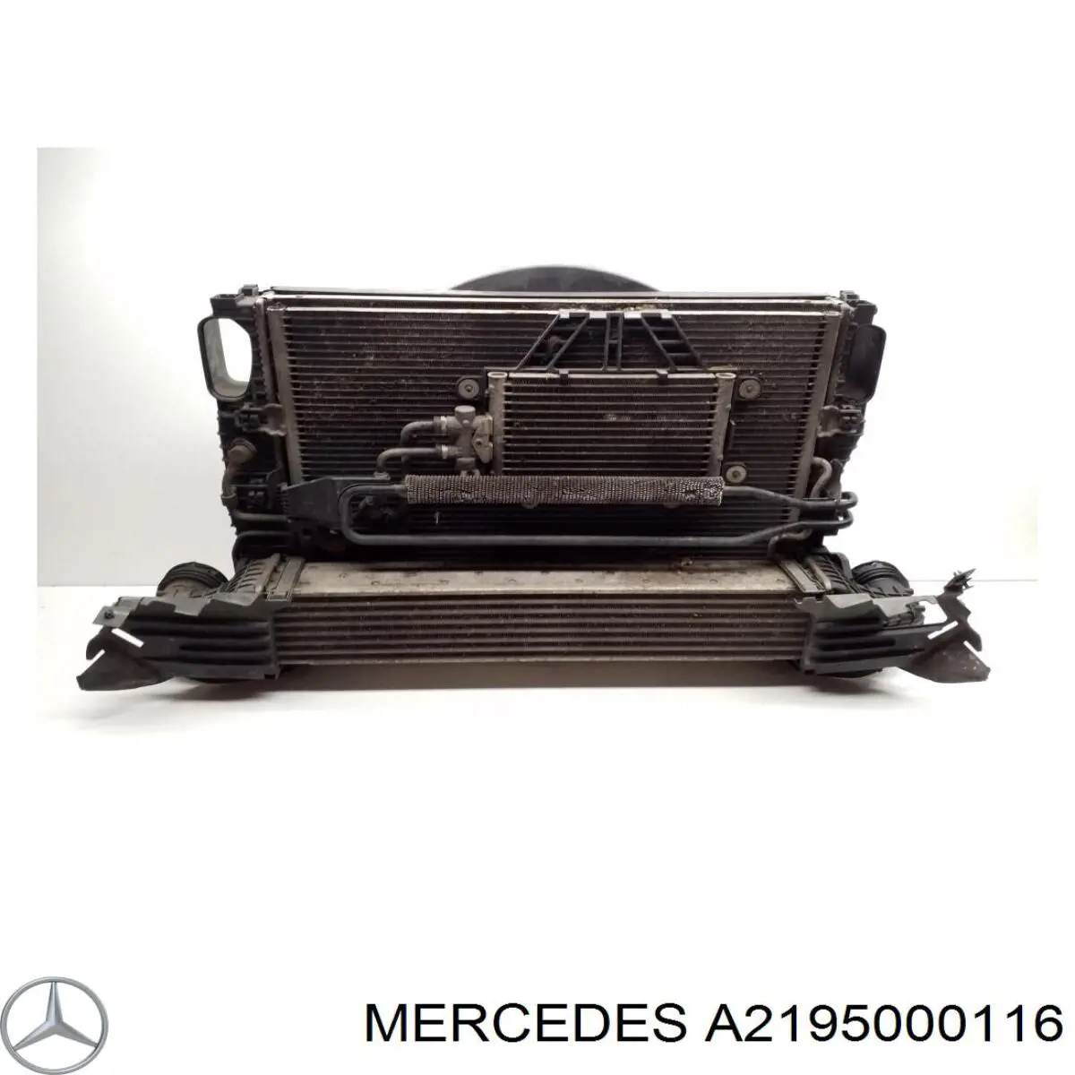 A2195000116 Mercedes Conduto de ar (defletor) do radiador