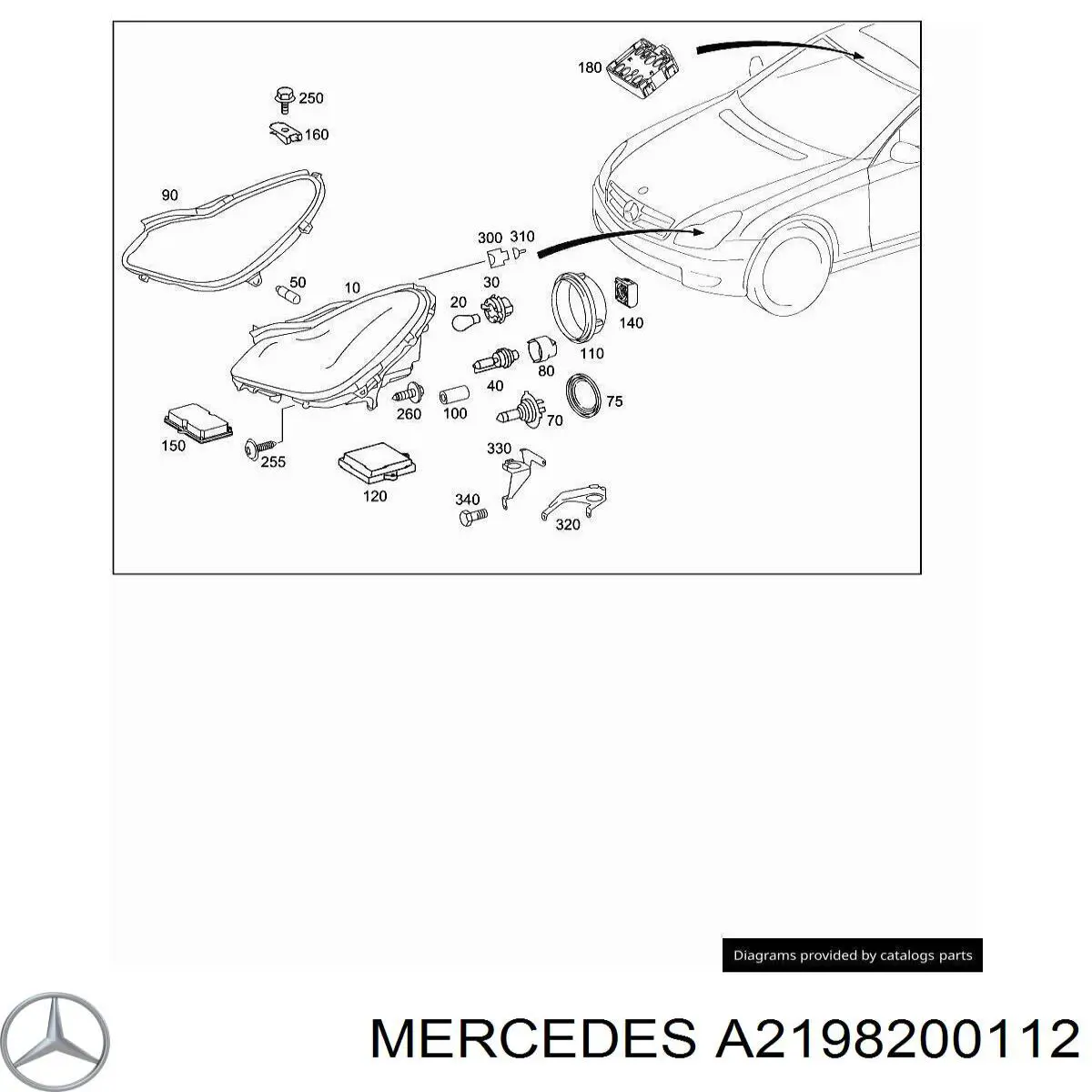  Mercedes A2198200112 preço, a partir de 42,09 USD
