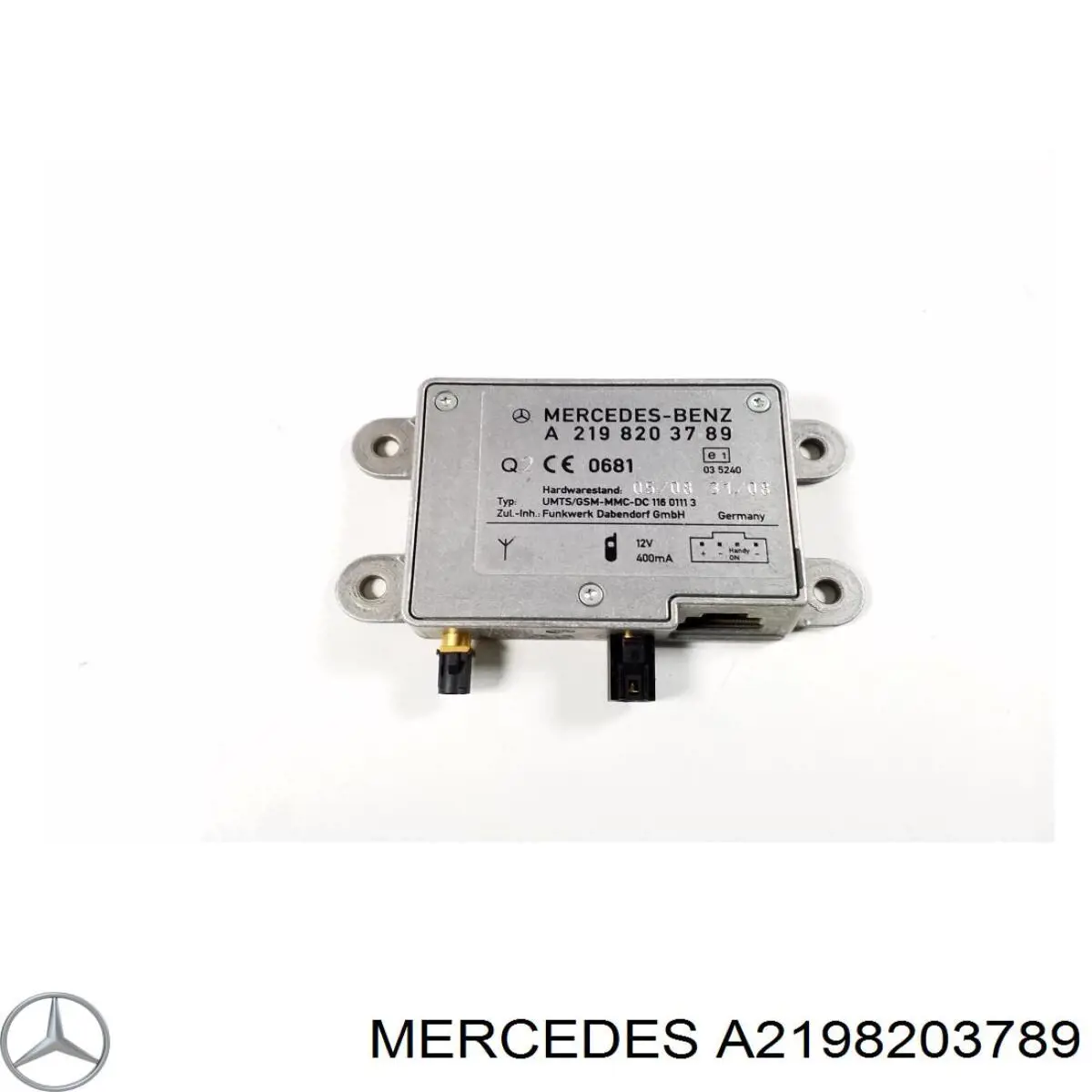 A2198203789 Mercedes Reforçador do sinal de antena