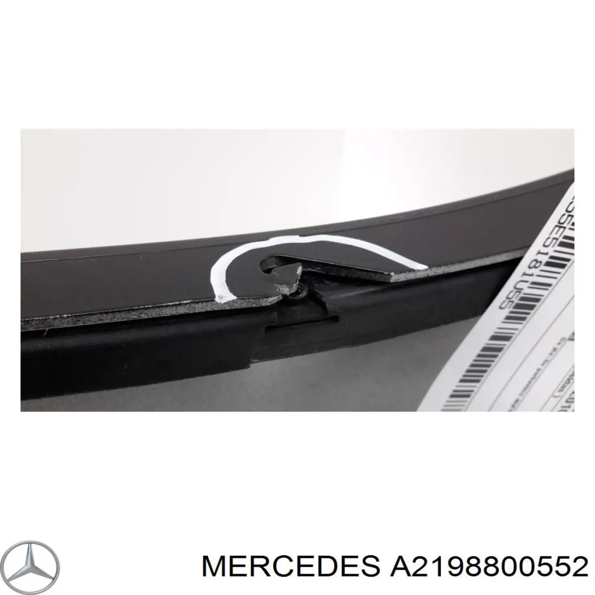 Compre A2198800552 Mercedes Consola central do pára-choque traseiro