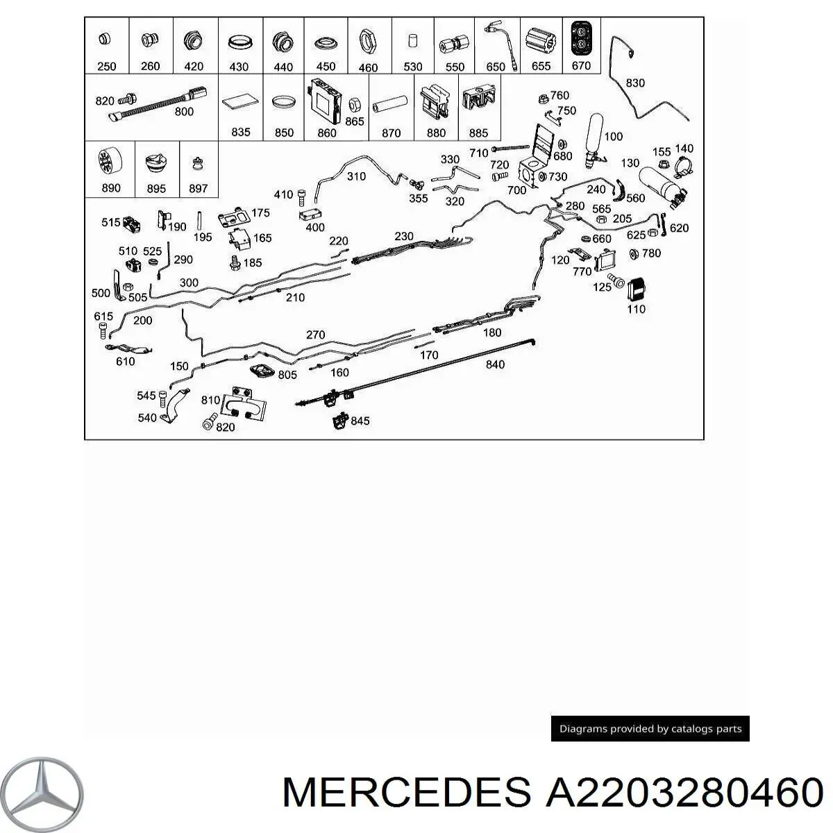  Mercedes A2203280460 preço, a partir de 4,26 USD