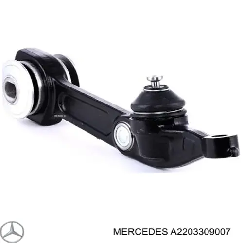 A2203309007 Mercedes Braço oscilante inferior direito de suspensão dianteira