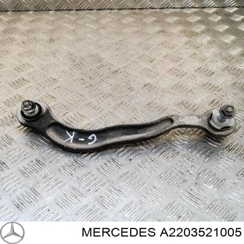2203521005 Mercedes Braço oscilante superior esquerdo de suspensão traseira