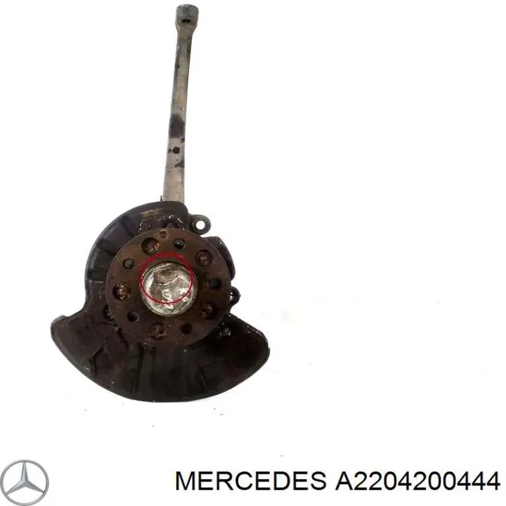 A2204200444 Mercedes Proteção do freio de disco dianteiro esquerdo