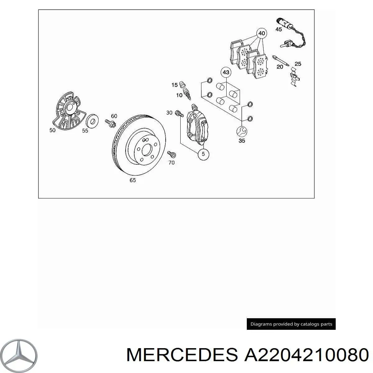  Mercedes A2204210080 preço, a partir de 27,17 USD