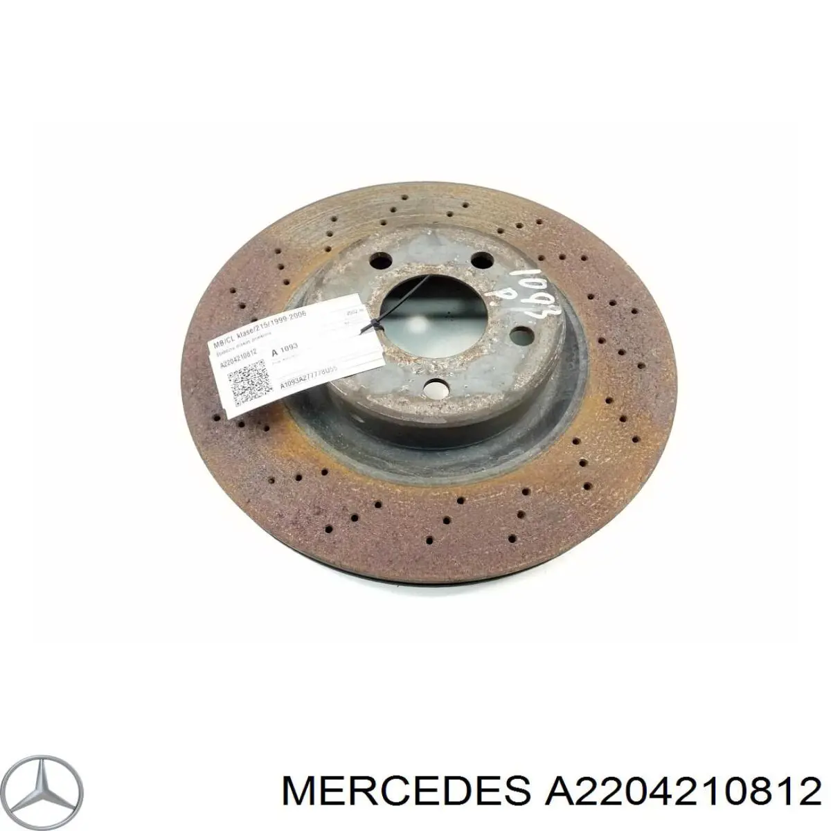 A2204210812 Mercedes Disco do freio dianteiro