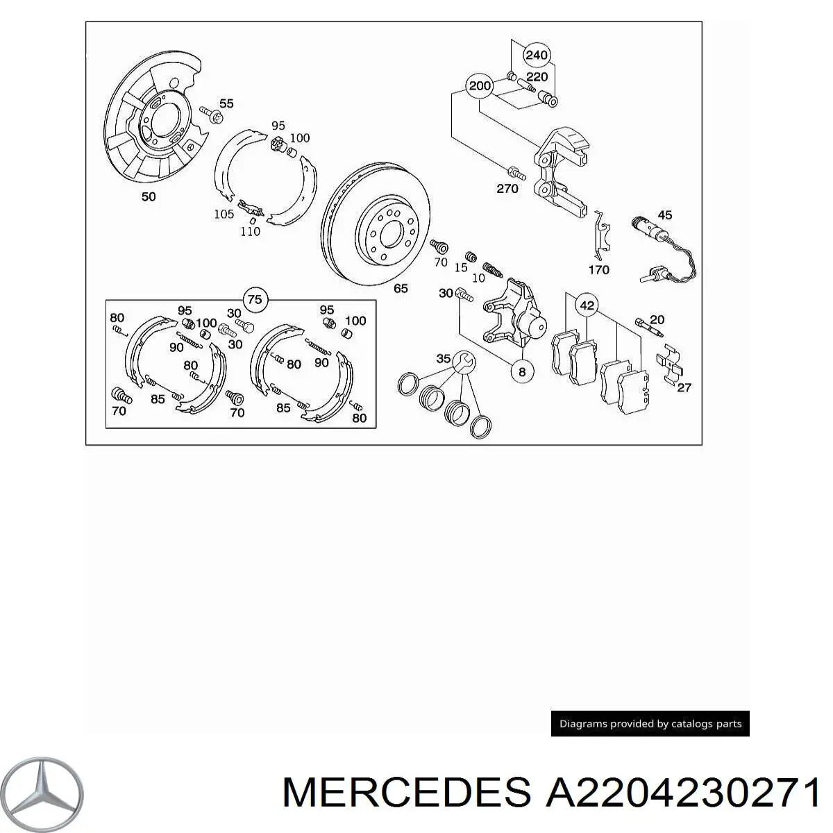  Mercedes A2204230271 preço, a partir de 9,81 USD