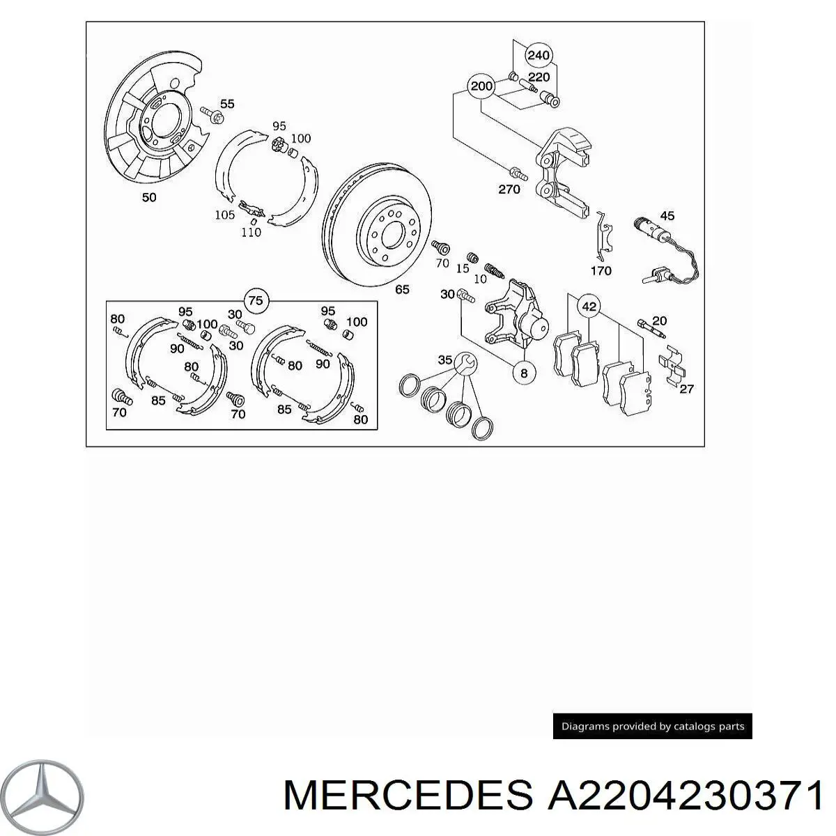 Mercedes A2204230371 preço, a partir de 5,10 USD