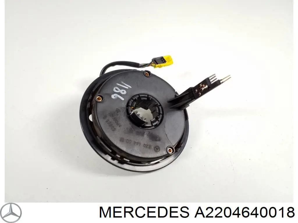 A2204640018 Mercedes Anel AIRBAG de contato, cabo plano do volante