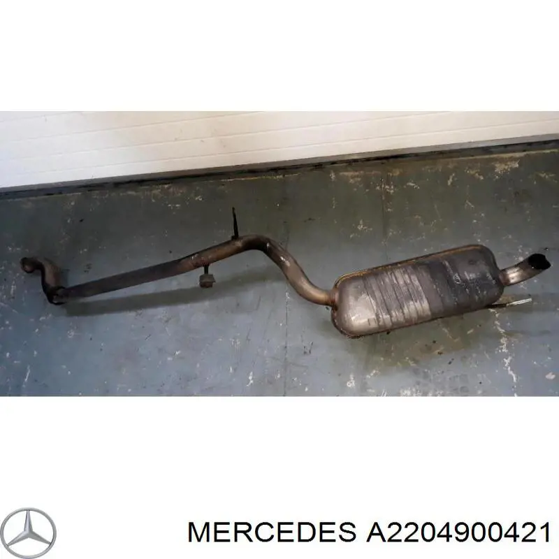 Silenciador, parte traseira Mercedes S  W220