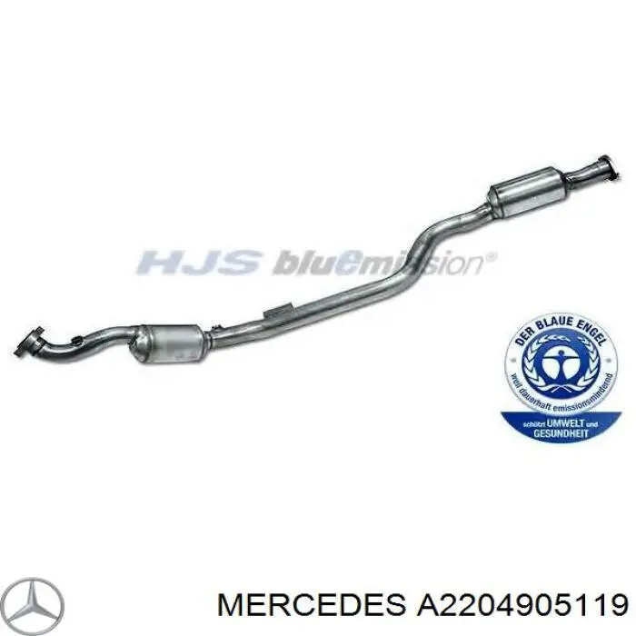 Silenciador, parte dianteira Mercedes A2204905119 preço, a partir de 2113,26 USD