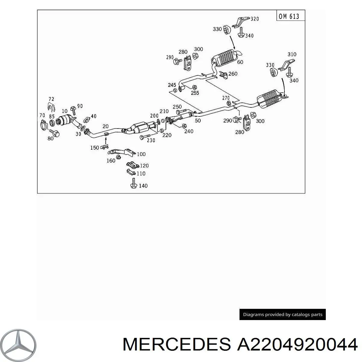  Mercedes A2204920044 preço, a partir de 10,60 USD