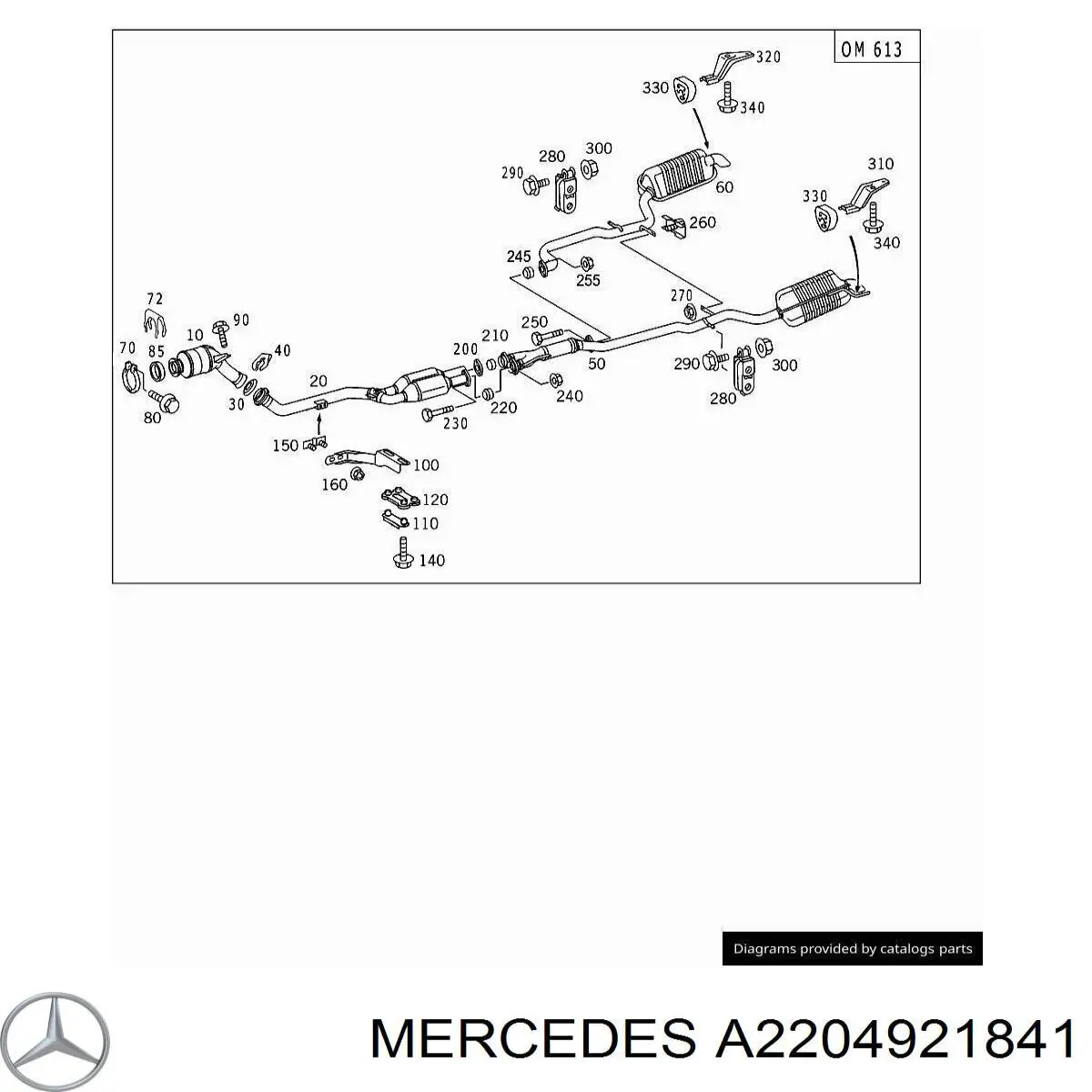  Mercedes A2204921841 preço, a partir de 18,42 USD