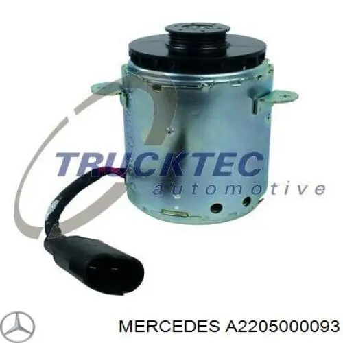 Compre A2205000093 Mercedes Ventilador elétrico de esfriamento montado (motor + roda de aletas)