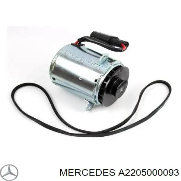 A2205000093 Mercedes Ventilador elétrico de esfriamento montado (motor + roda de aletas)