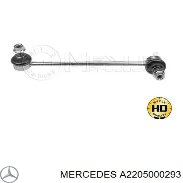 A2205000293 Mercedes Difusor do radiador de esfriamento, montado com motor e roda de aletas