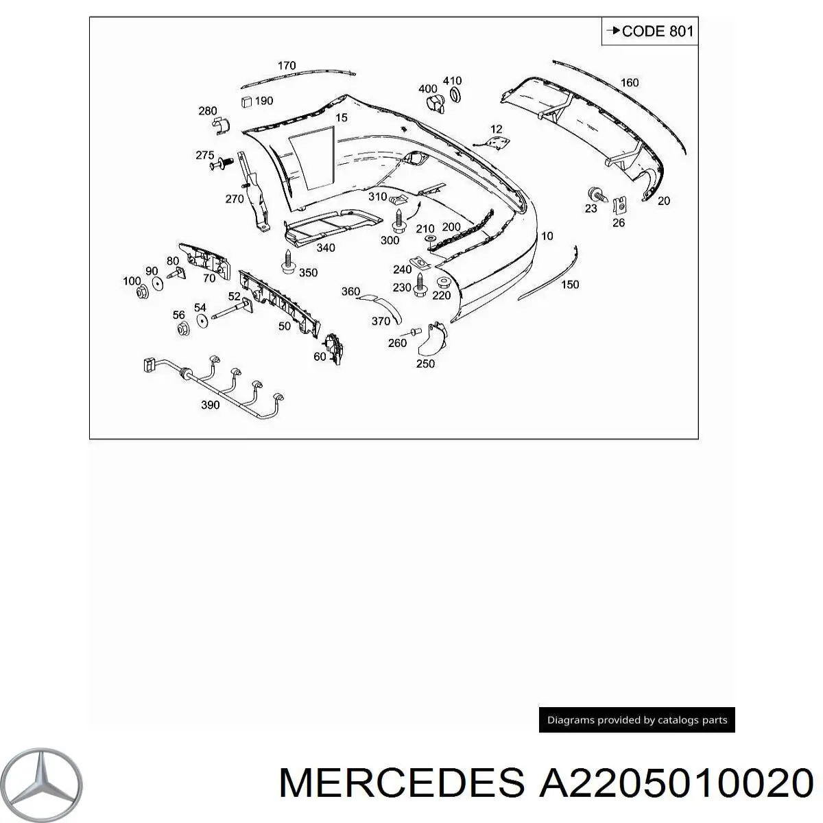 A2205010020 Mercedes 