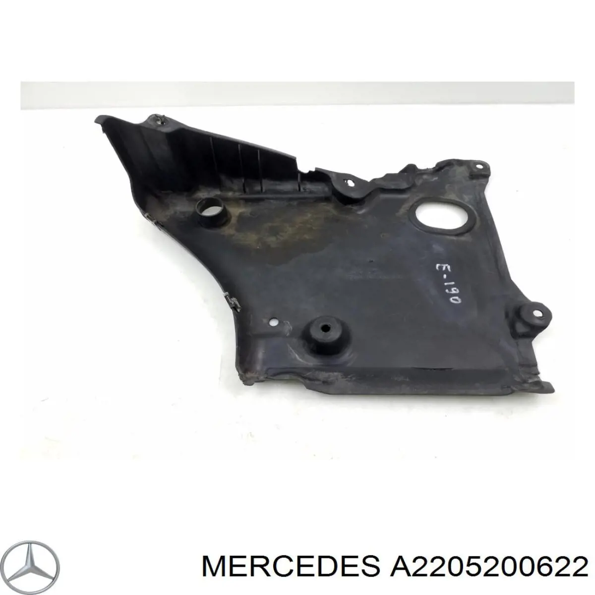 A2205200622 Mercedes Proteção de motor traseiro
