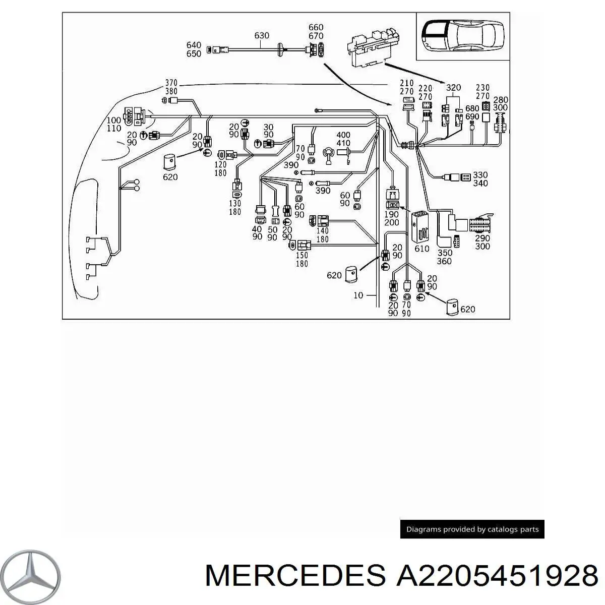 A2205451928 Mercedes 