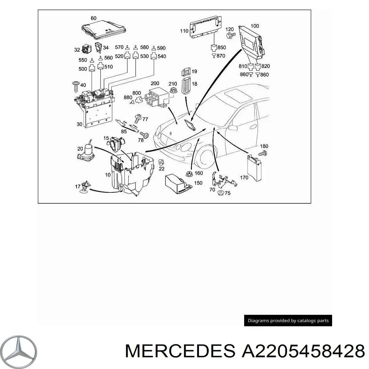 A2205458428 Mercedes 