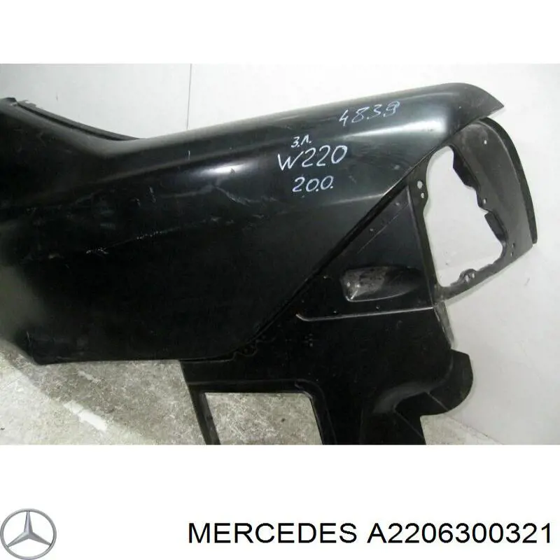 A2206300321 Mercedes Pára-lama traseiro esquerdo