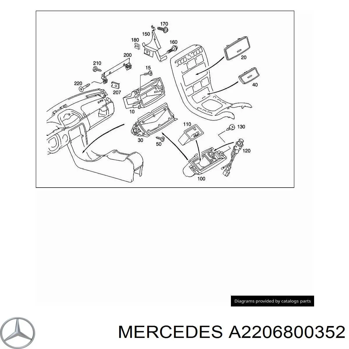  Mercedes A2206800352 preço, a partir de 56,72 USD
