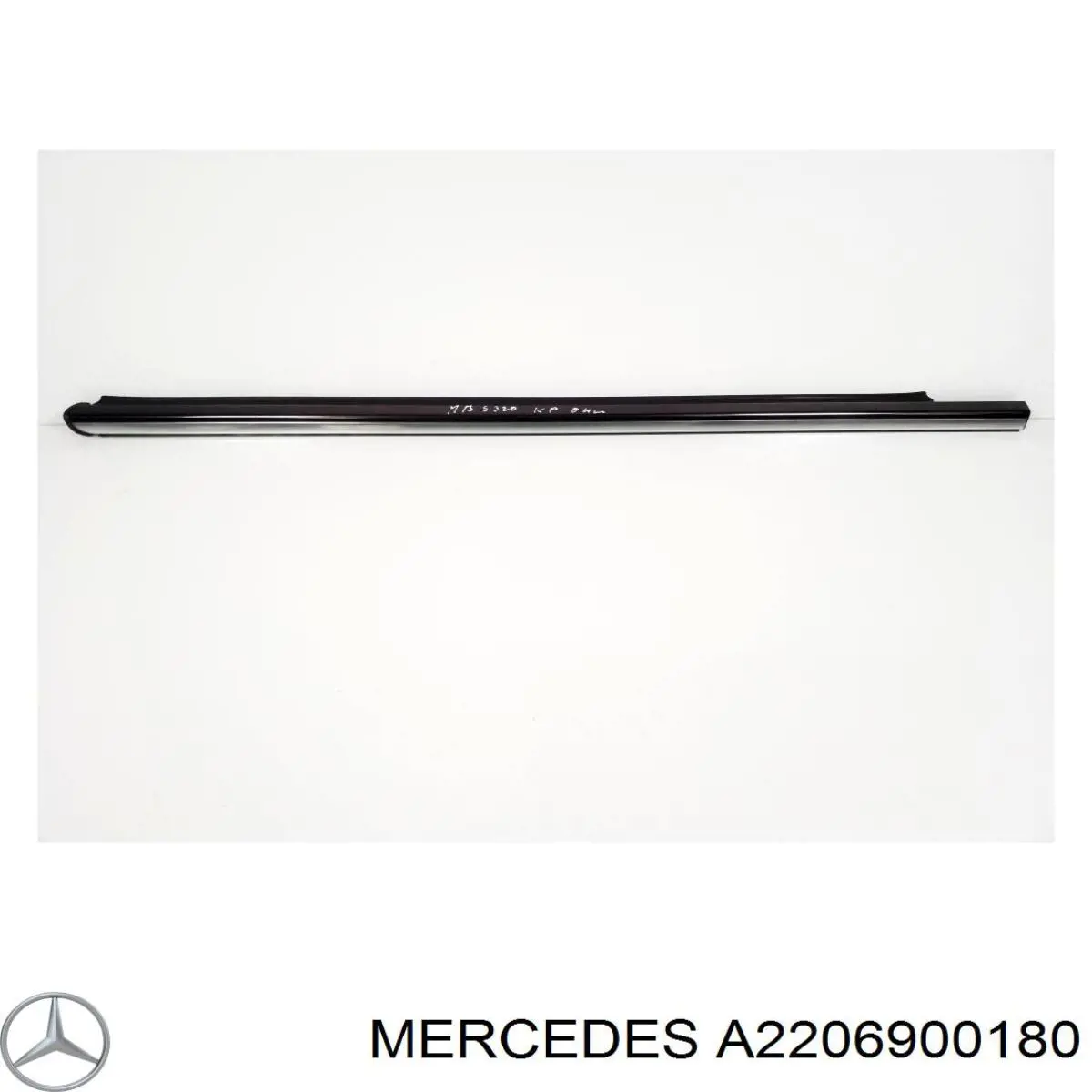 Compactador externo de vidro da porta dianteira esquerda (chapa) Mercedes A2206900180 preço, a partir de 229,54 USD