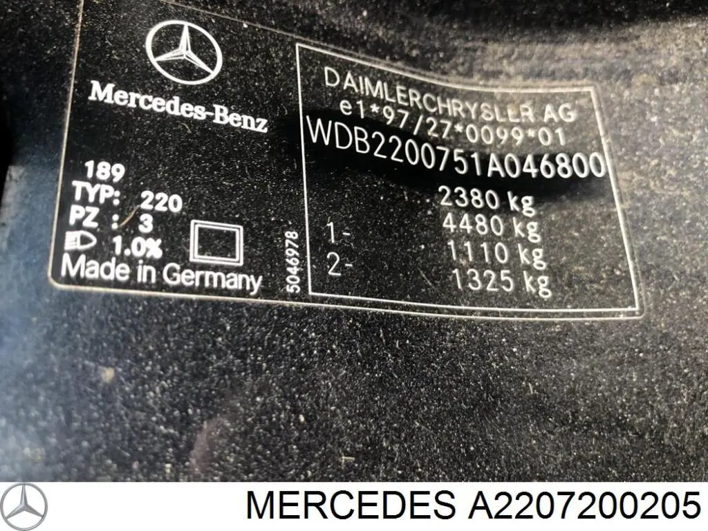 Porta dianteira direita Mercedes A2207200205 preço, a partir de 231,55 USD