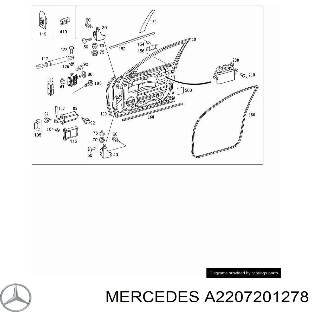  Mercedes A2207201278 preço, a partir de 60,38 USD