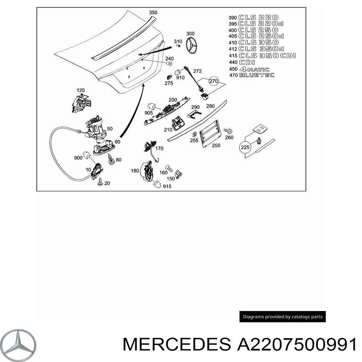  Mercedes A2207500991 preço, a partir de  USD