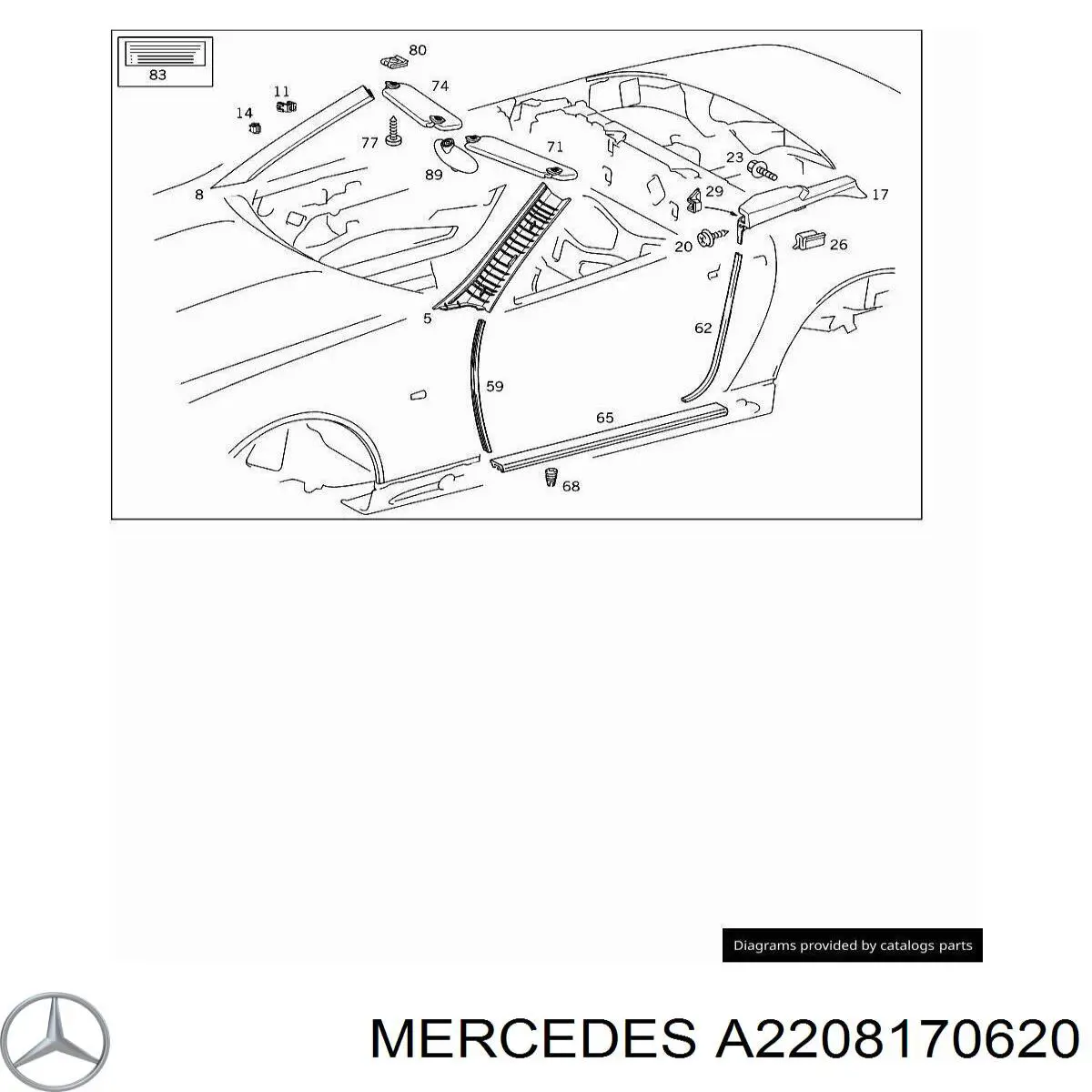 A2208170620 Mercedes 