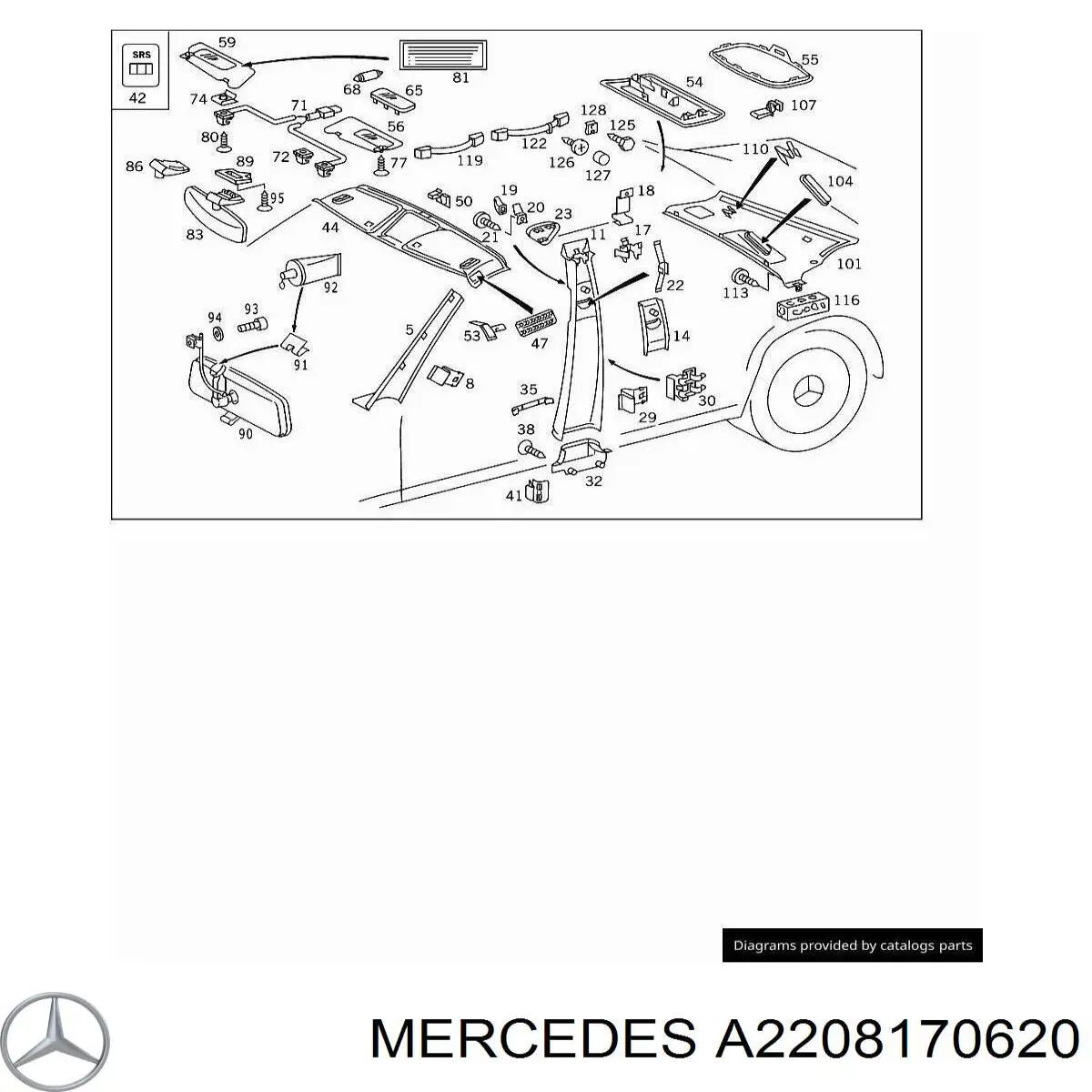  Mercedes A2208170620 preço, a partir de 15,10 USD