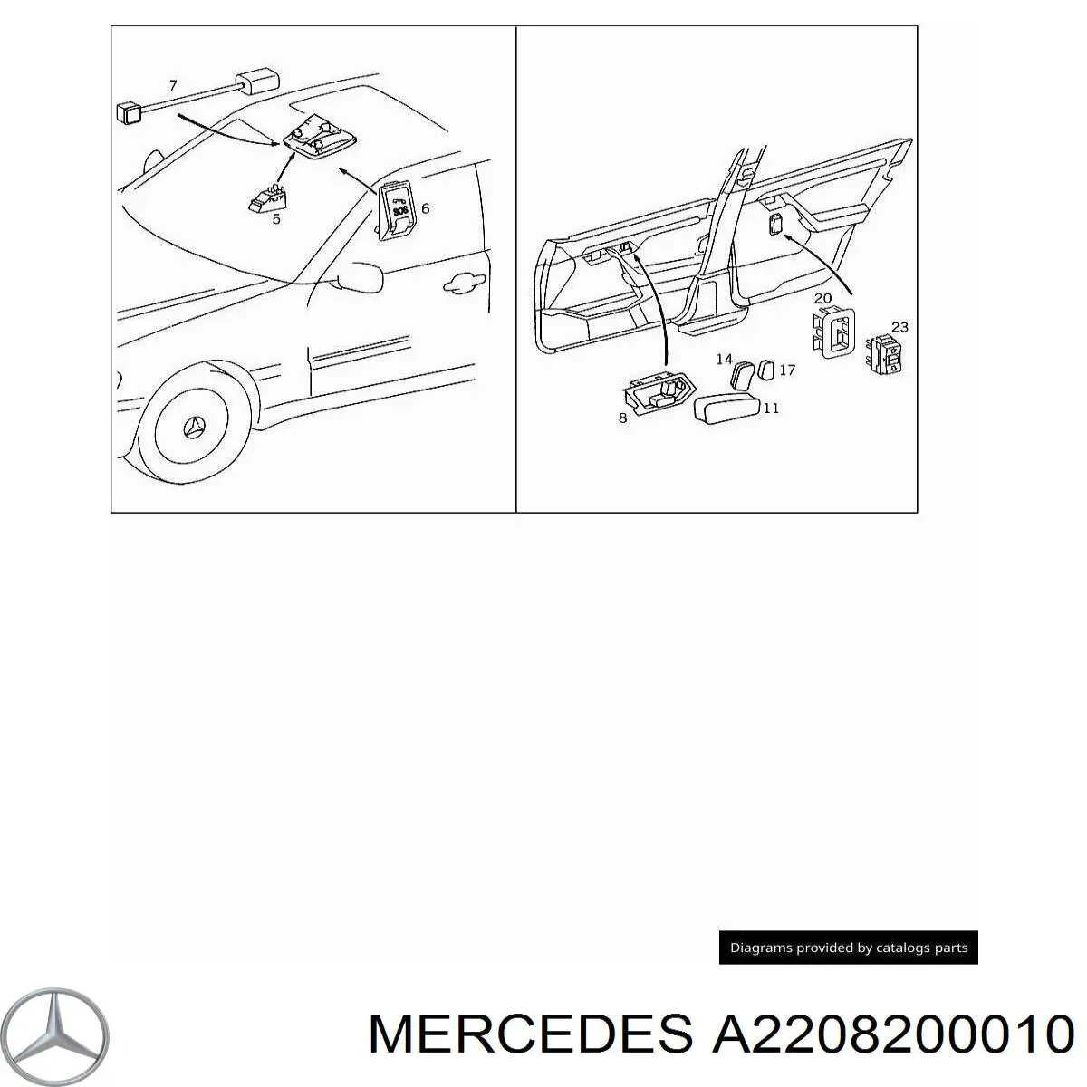 A2208200010 Mercedes 